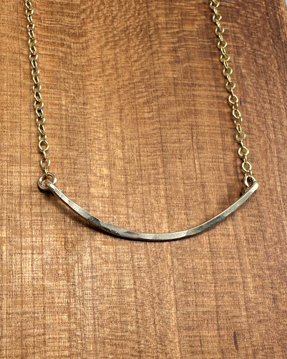 Arc Gold Necklace - Cloverleaf Jewelry
