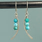 Arc Silver Gemstone Earrings - Cloverleaf Jewelry