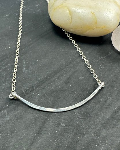 Arc Silver Necklace - Cloverleaf Jewelry