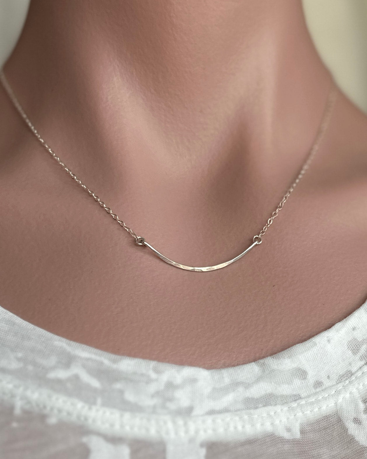 Arc Silver Necklace