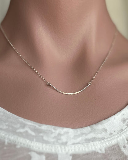 Arc Silver Necklace - Cloverleaf Jewelry
