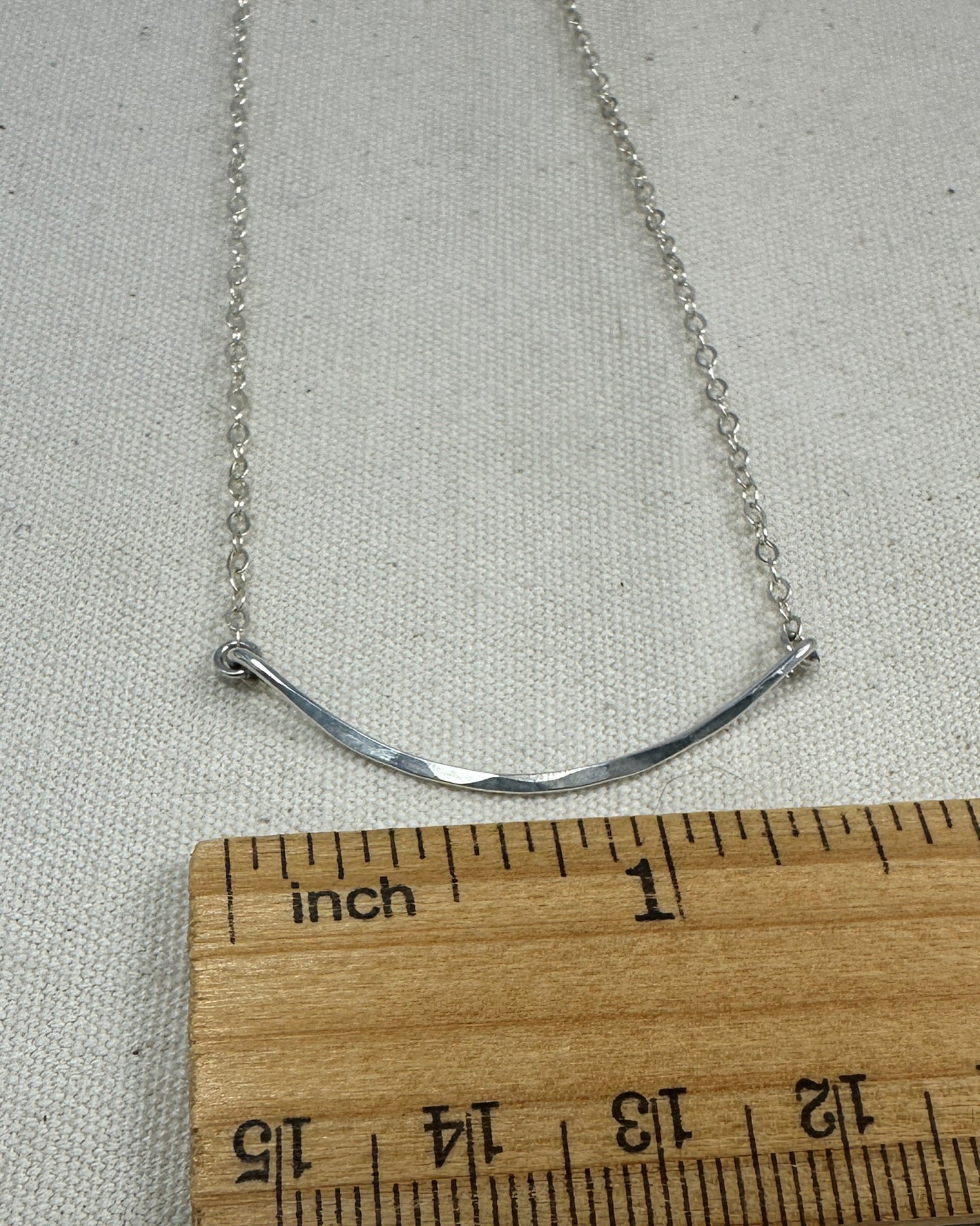 Arc Silver Necklace