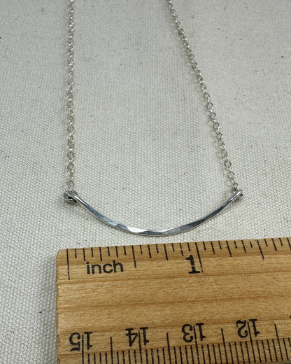 Arc Silver Necklace - Cloverleaf Jewelry