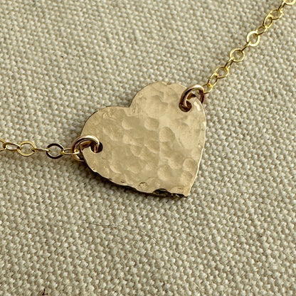 Cadence Gold Heart Necklace - Cloverleaf Jewelry