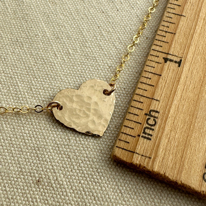 Cadence Gold Heart Necklace - Cloverleaf Jewelry