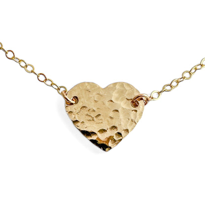 Cadence Gold Heart Necklace - Cloverleaf Jewelry