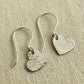 Cadence Silver Heart Earrings