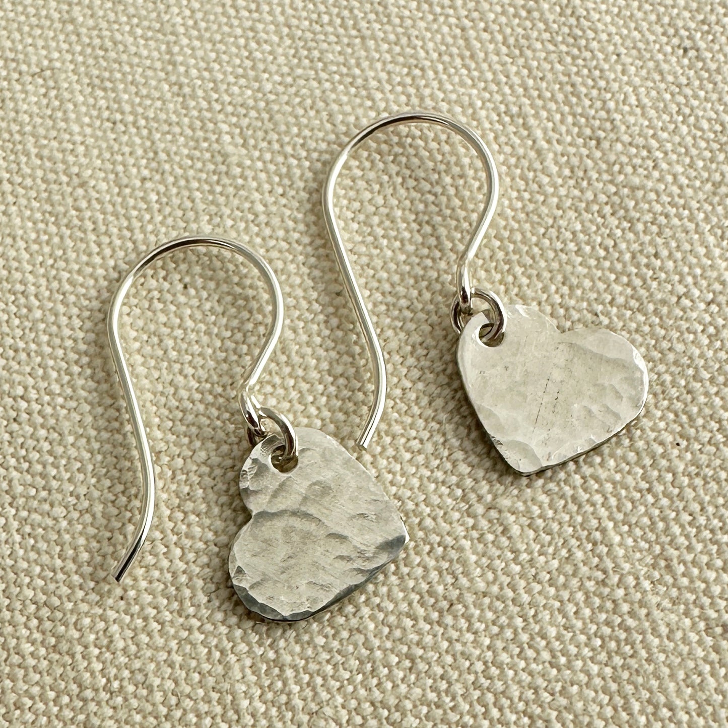 Cadence Silver Heart Earrings