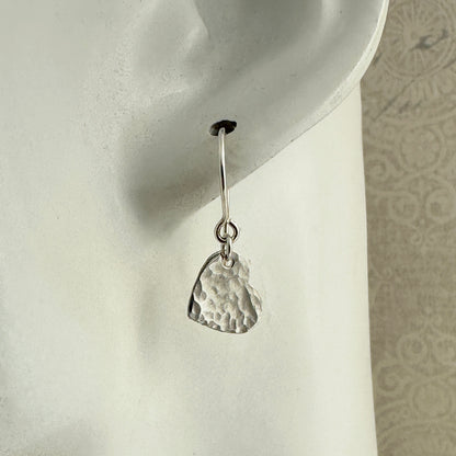 Cadence Silver Heart Earrings - Cloverleaf Jewelry