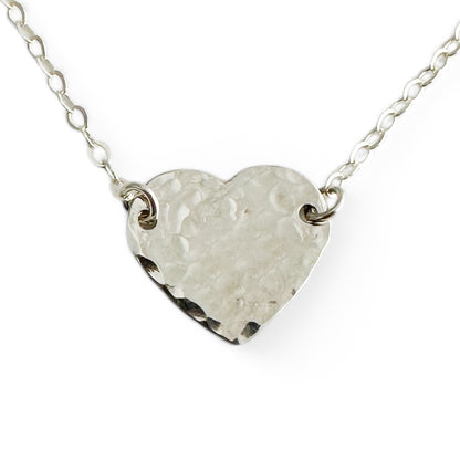 Cadence Silver Heart Necklace - Cloverleaf Jewelry
