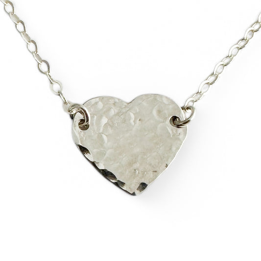 Cadence Silver Heart Necklace