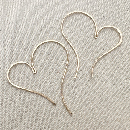 Cherish Gold Open Hoop Earrings - Cloverleaf Jewelry