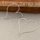 Cherish Silver Open Hoop Earrings