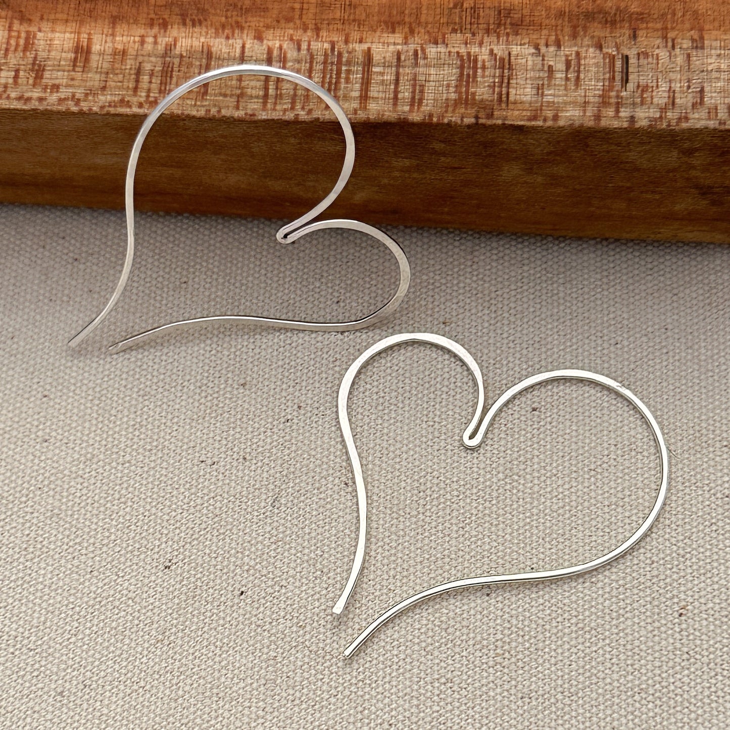 Cherish Silver Open Hoop Earrings