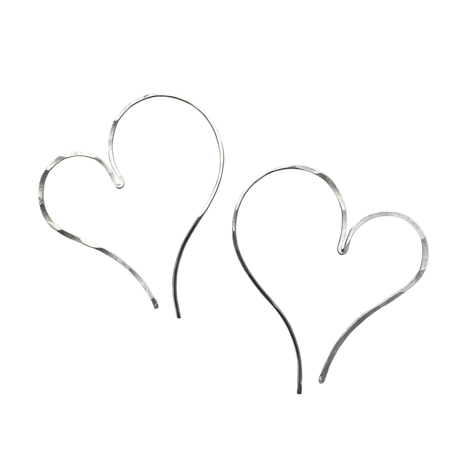 Cherish Silver Open Hoop Earrings