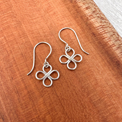 Clovers Silver Earrings - Cloverleaf Jewelry