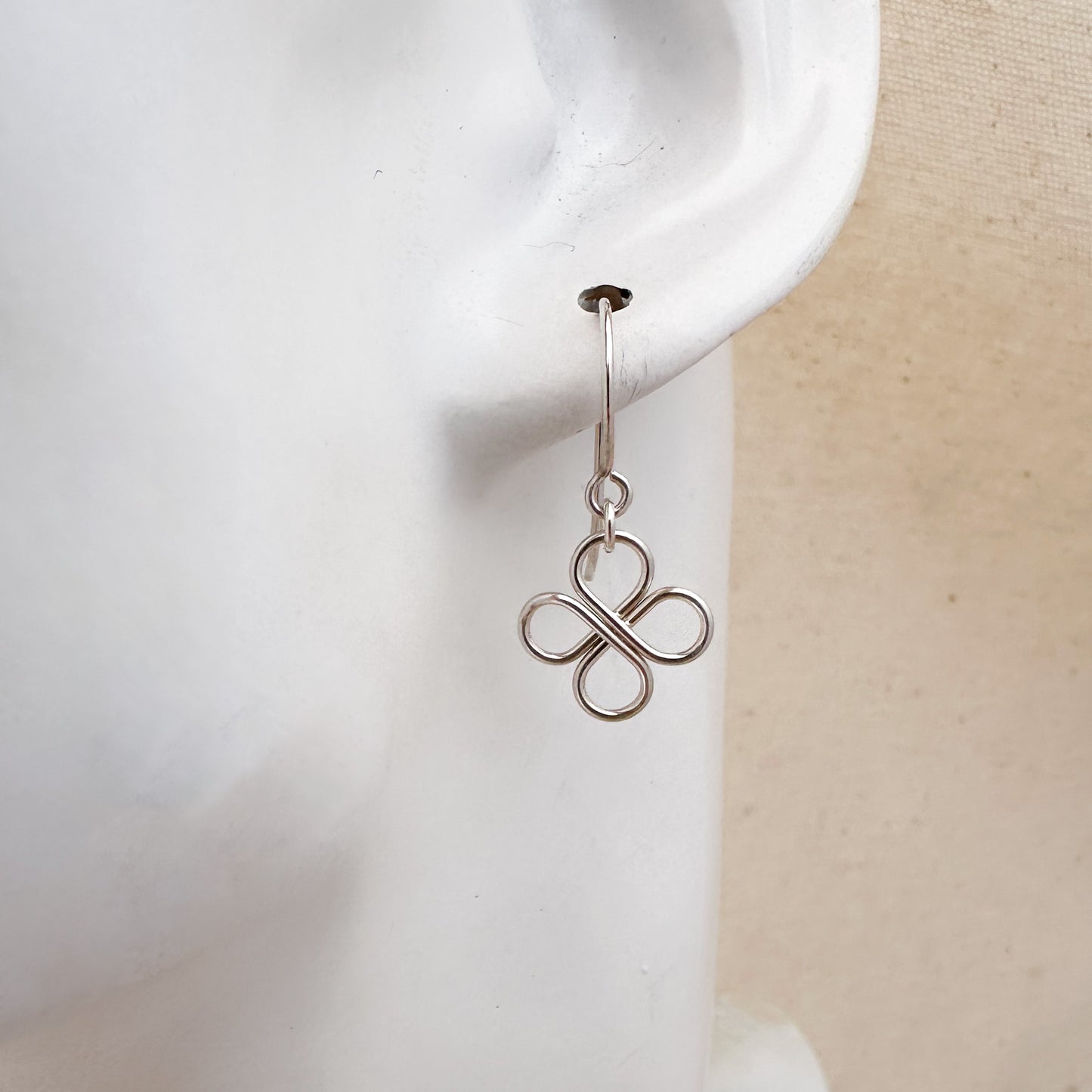 Clovers Silver Earrings