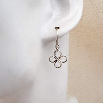 Clovers Silver Earrings - Cloverleaf Jewelry