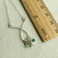 Contessa Sterling Silver Birthstone Necklace - Cloverleaf Jewelry