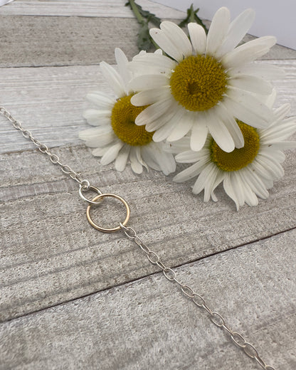 Dawn Small Gold Bracelet or Anklet - Cloverleaf Jewelry