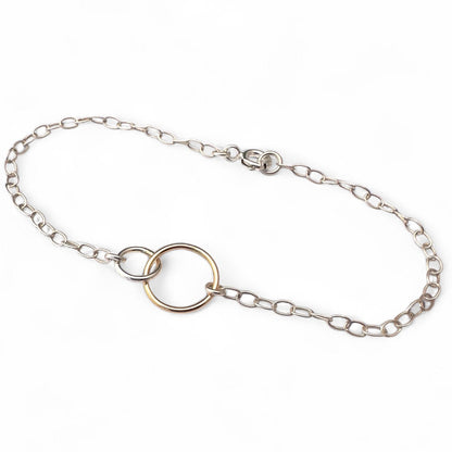 Dawn Small Gold Bracelet or Anklet - Cloverleaf Jewelry