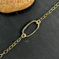 Derby Small Oval Gold Bracelet or Anklet