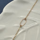 Derby Small Oval Gold Bracelet or Anklet
