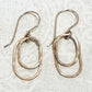 Derby Double Oval Earrings in Gold and Silver