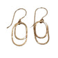 Derby Double Oval Earrings in Gold and Silver