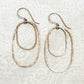 Derby Large Double Oval Earrings in Silver or Gold