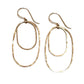 Derby Large Double Oval Earrings in Silver or Gold