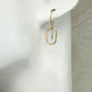 Derby Tiny Oval Earrings in Gold and Silver