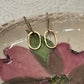 Derby Tiny Oval Earrings in Gold and Silver