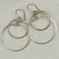Eclipse Gold Large Earrings with Mixed Metal Option
