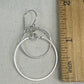 Eclipse Silver Large Earrings with Mixed Metal Option