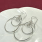 Eclipse Silver Large Earrings with Mixed Metal Option