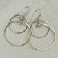 Eclipse Silver Large Earrings with Mixed Metal Option