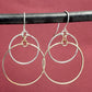 Eclipse Silver Large Earrings with Mixed Metal Option