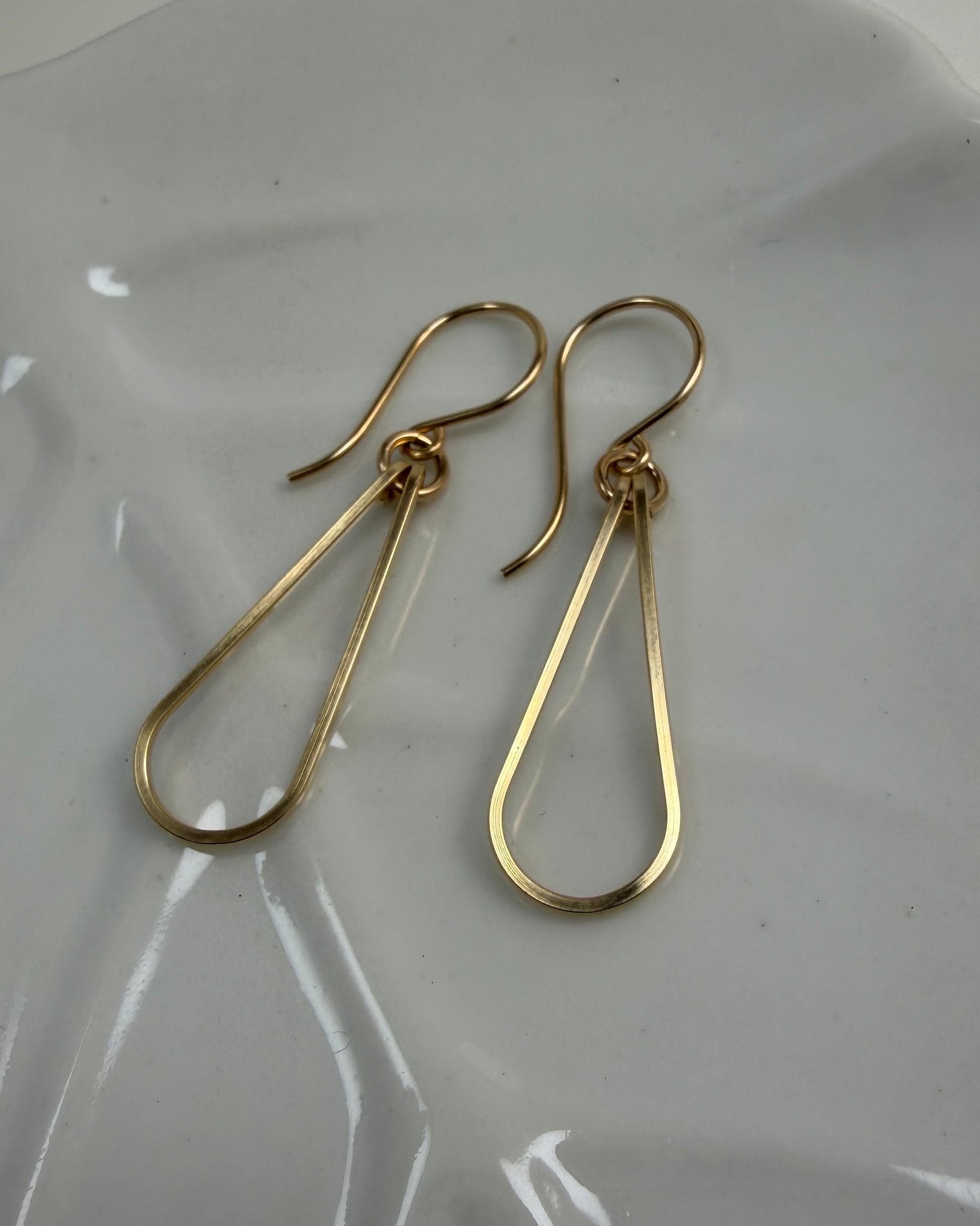 Elan Gold Earrings - Cloverleaf Jewelry