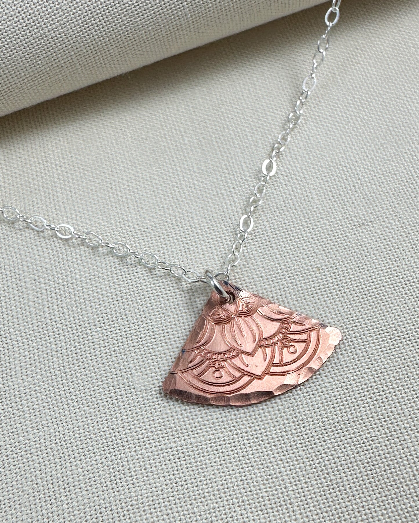 Fanfare Copper and Silver Necklace - Cloverleaf Jewelry