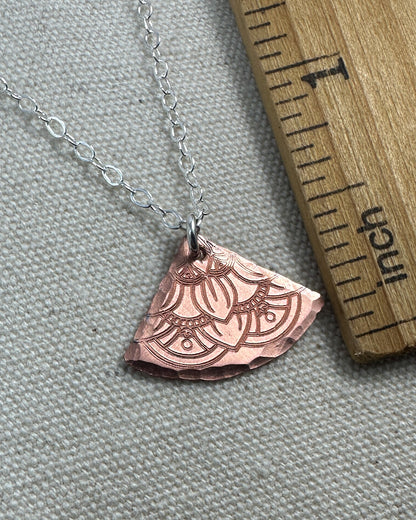 Fanfare Copper and Silver Necklace - Cloverleaf Jewelry