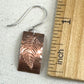 Fern Copper and Silver Earrings - Cloverleaf Jewelry