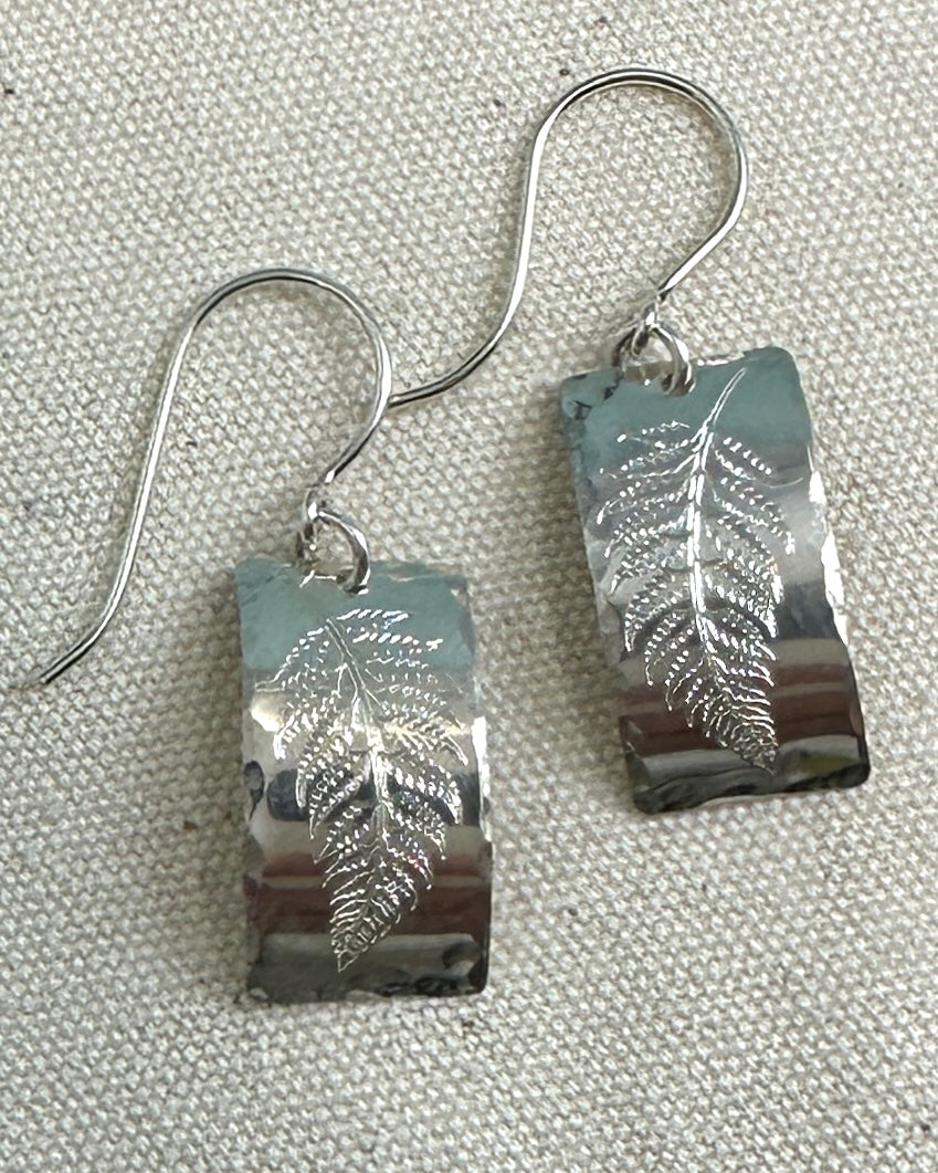 Fern Silver Earrings - Cloverleaf Jewelry