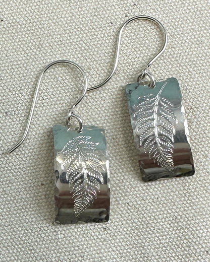 Fern Silver Earrings - Cloverleaf Jewelry