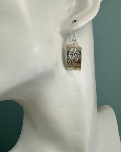 Fern Silver Earrings - Cloverleaf Jewelry