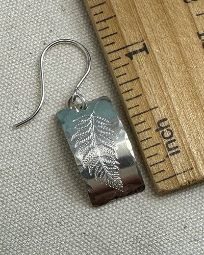 Fern Silver Earrings - Cloverleaf Jewelry
