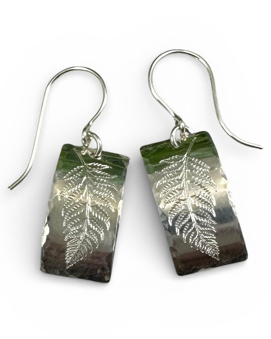 Fern Silver Earrings - Cloverleaf Jewelry