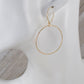 Halo Gold Hoop Earrings, Small