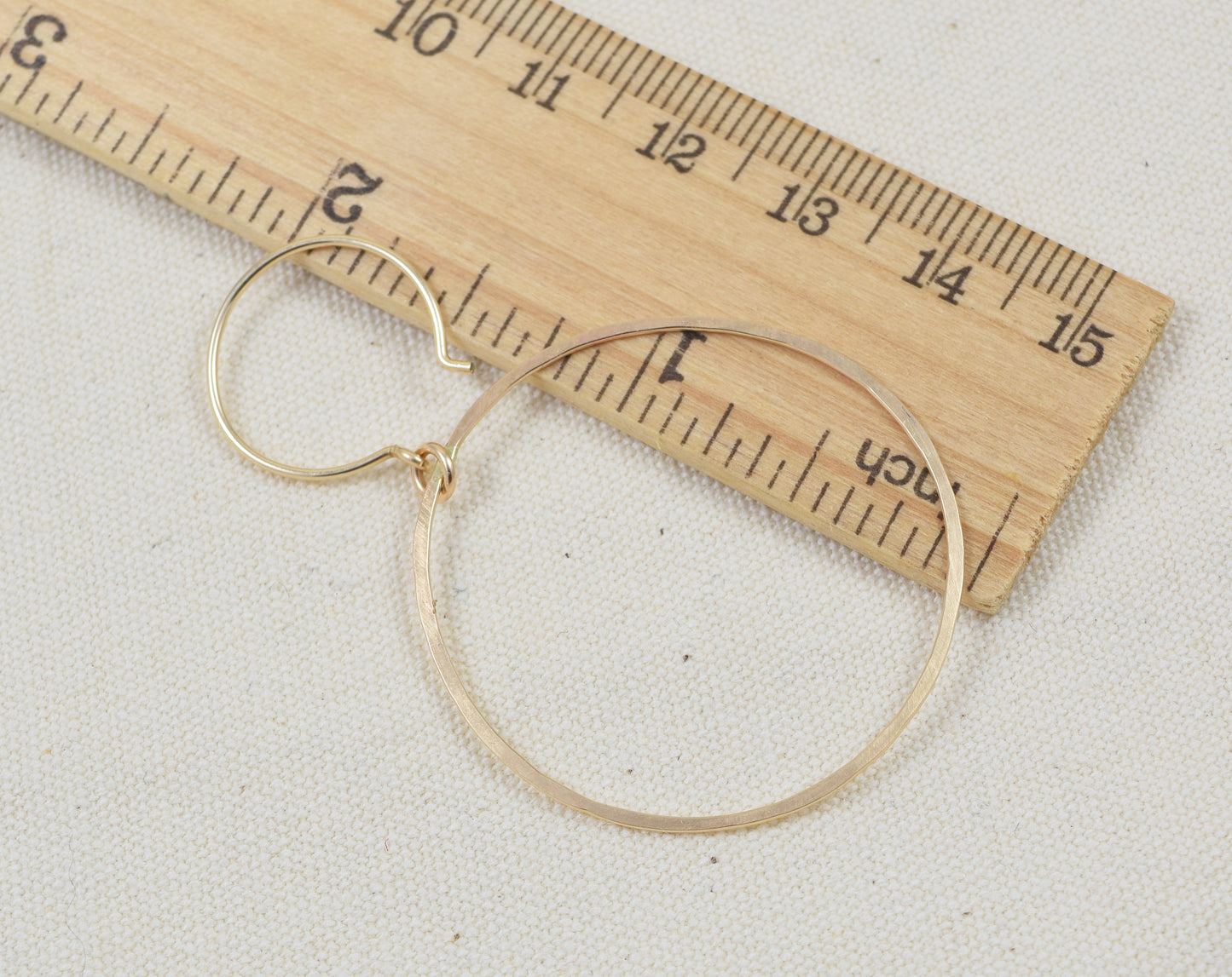 Halo Gold Hoop Earrings, Small