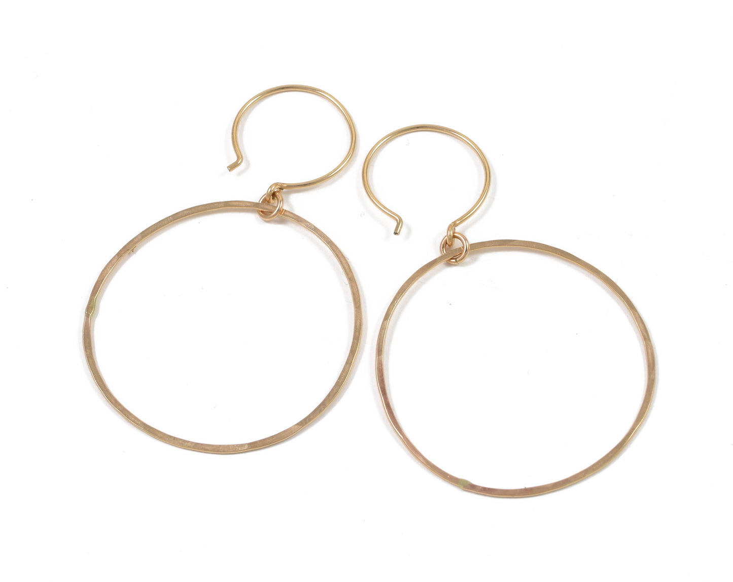 Halo Gold Hoop Earrings, Small